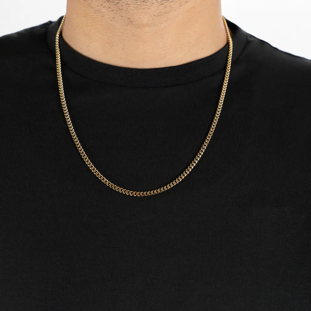 3mm Gold Miami Cuban Chain