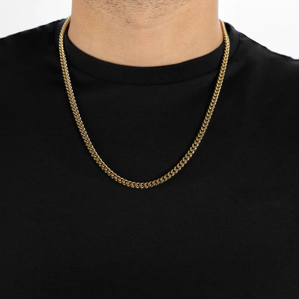 5mm Gold Miami Cuban Chain