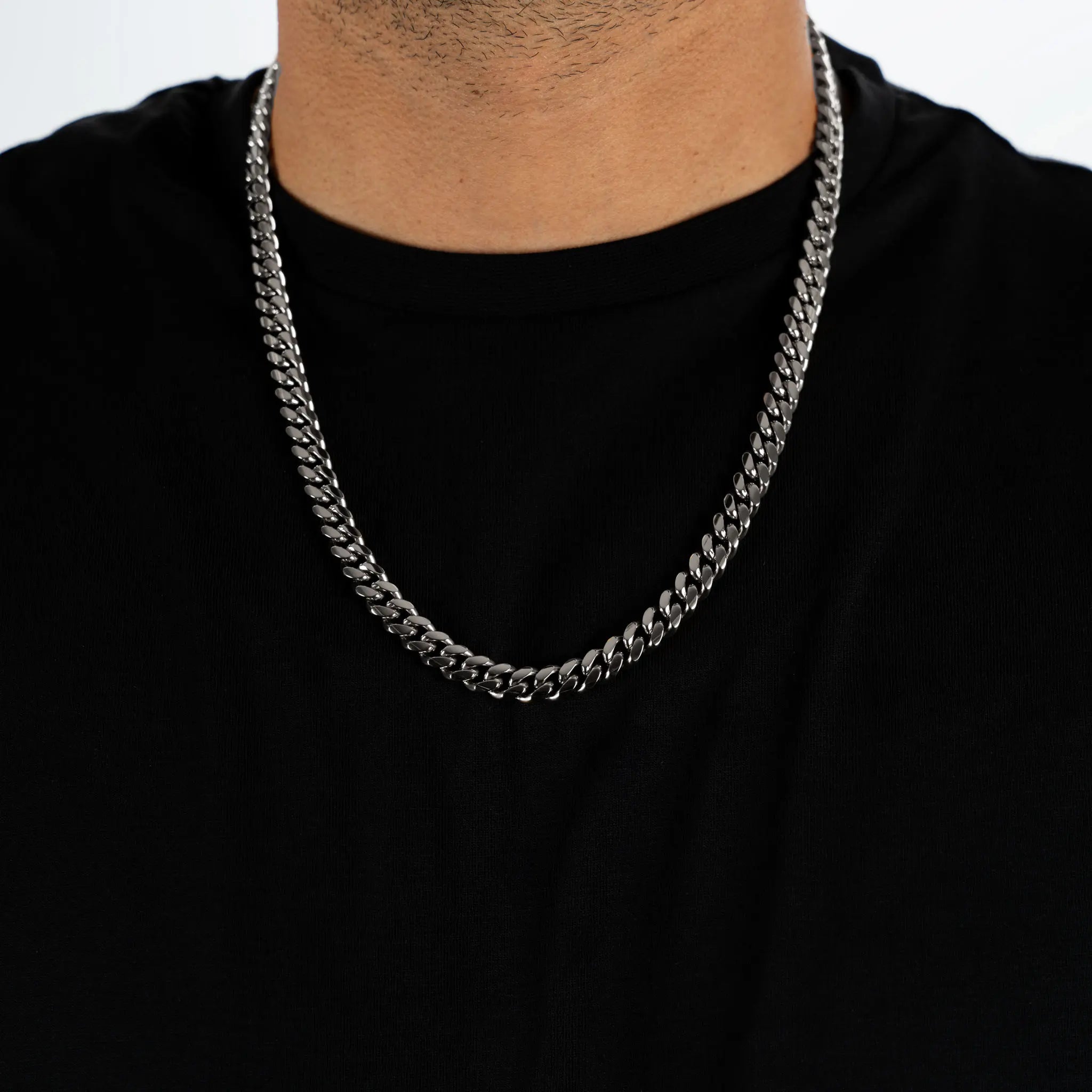 8mm Stainless Steel Miami Cuban Chain