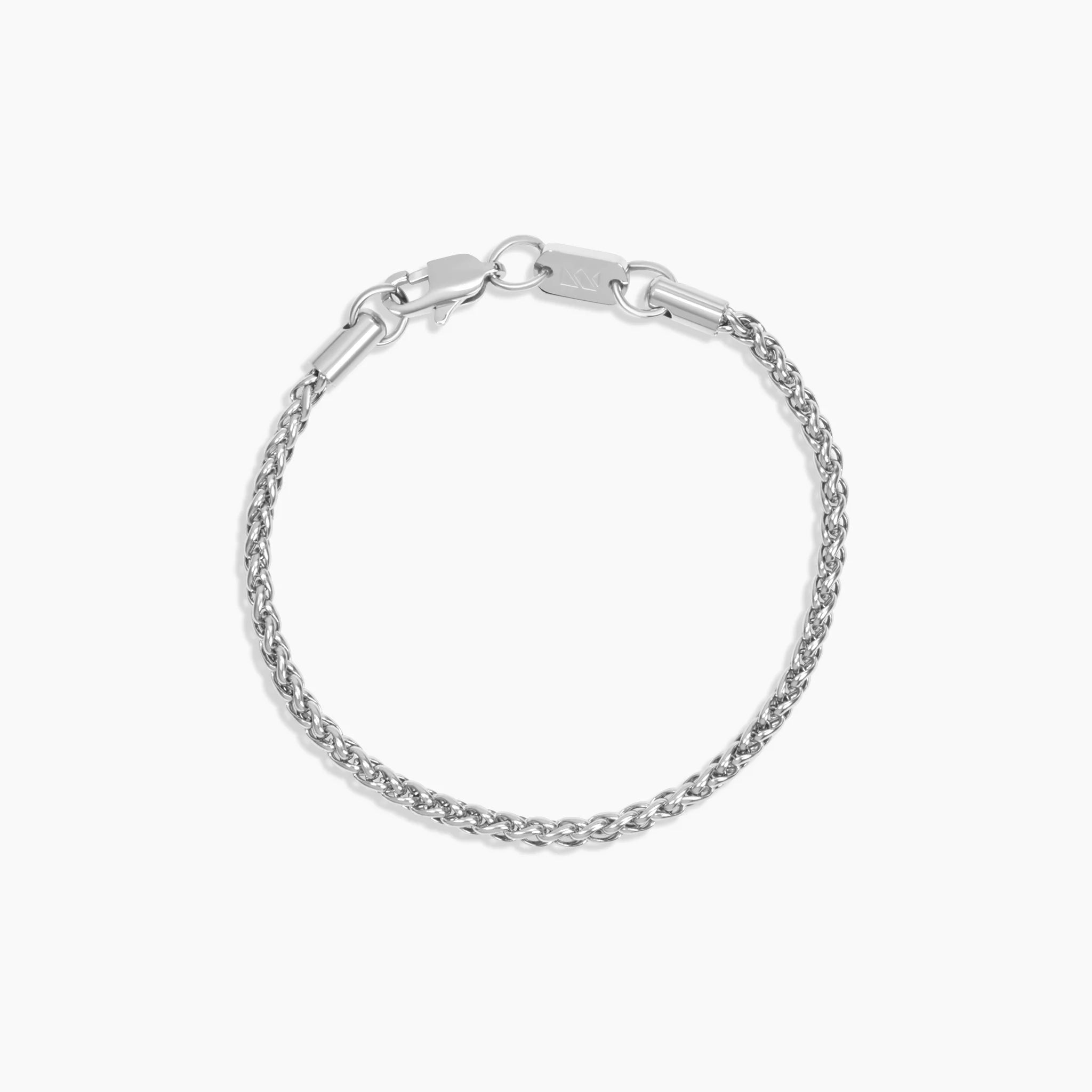 3mm Stainless Steel Wheat Bracelet