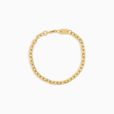 5mm Gold Cable Link Bracelet