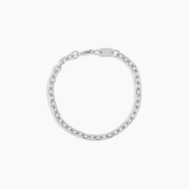 5mm Silver Cable Link Bracelet