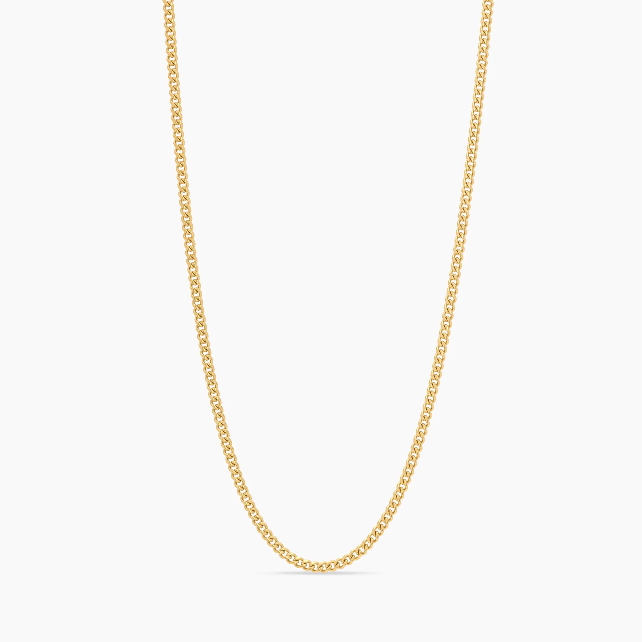 3mm Gold Miami Cuban Chain
