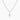 White Gold Diamond CZ Micro Cross Necklace