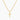 Gold Stainless Steel Crucifix Necklace