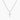 White Gold Stainless Steel Crucifix Necklace