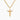 Gold Diamond CZ Angel Necklace
