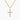Gold Diamond CZ Cross Necklace