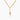 Gold Diamond CZ Lightning Bolt Necklace
