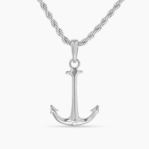 Silver Anchor Necklace – Gold Kings