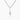 Silver Diamond CZ Lightning Bolt Necklace