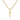 Gold Diamond CZ Dagger Necklace